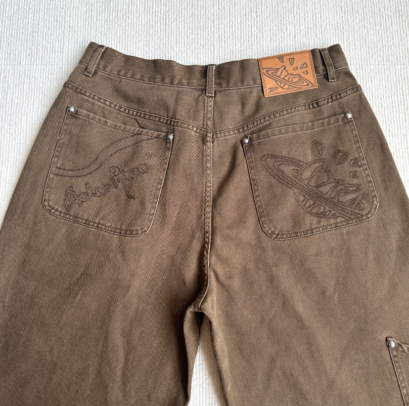 Shorts Denim Washed Brown