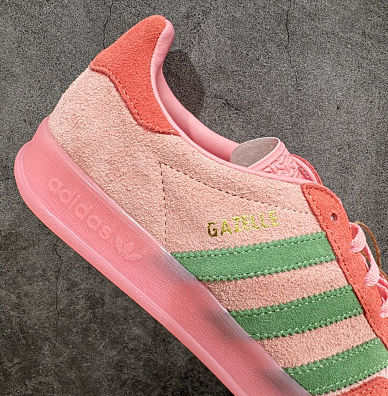 Adidas Gazelle Indoor Semi Pink Spark Preloved Scarlet