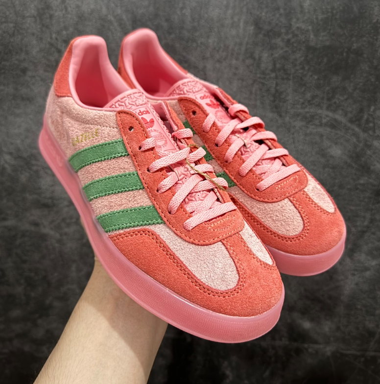 Adidas Gazelle Indoor Semi Pink Spark Preloved Scarlet