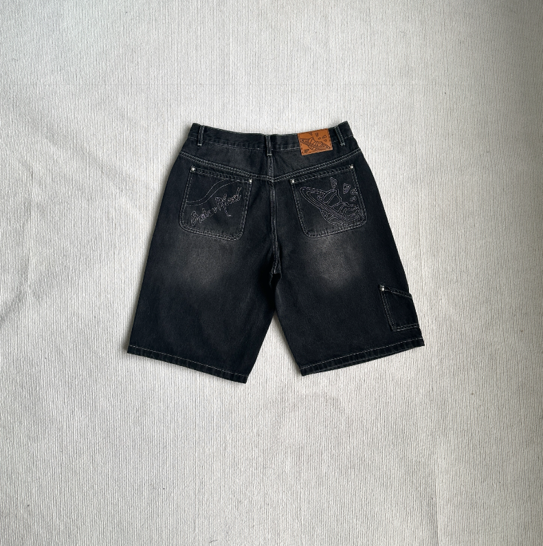Shorts Denim Washed Black