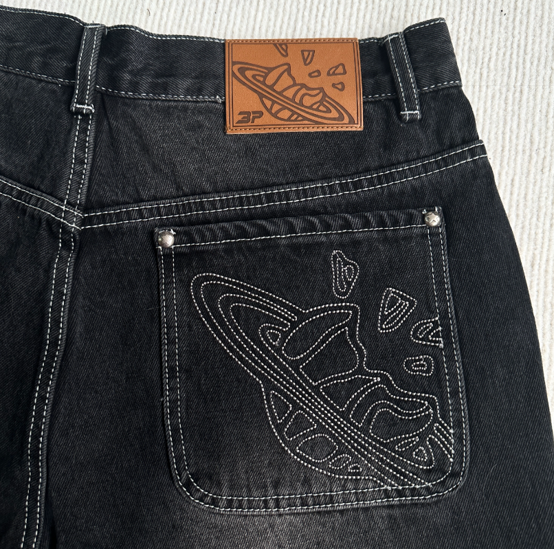 Shorts Denim Washed Black