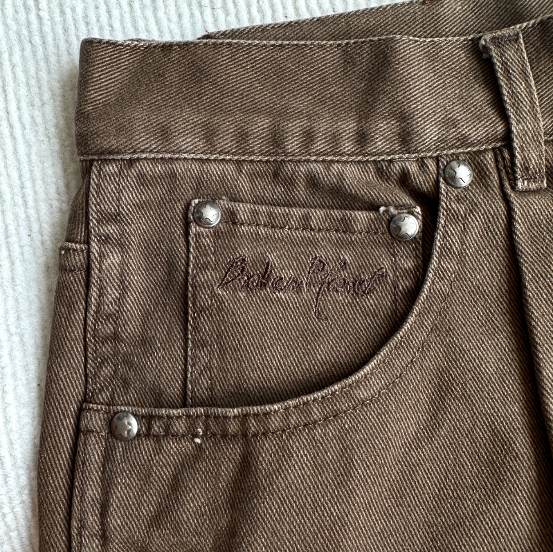 Shorts Denim Washed Brown