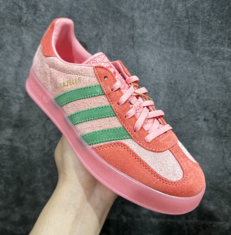 Adidas Gazelle Indoor Semi Pink Spark Preloved Scarlet
