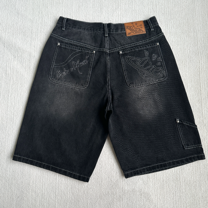 Shorts Denim Washed Black