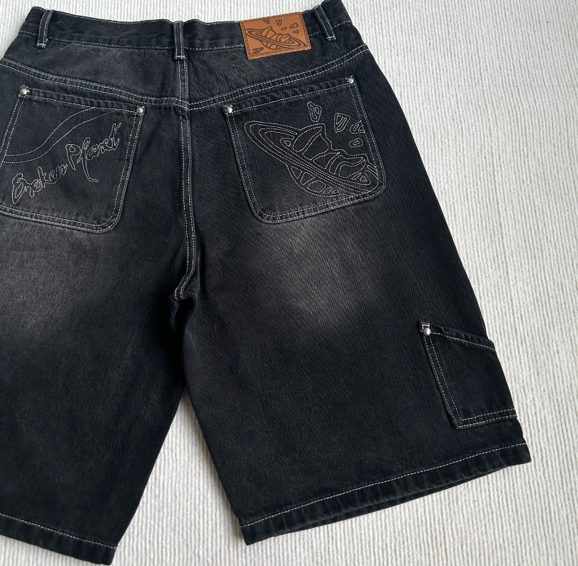 Shorts Denim Washed Black